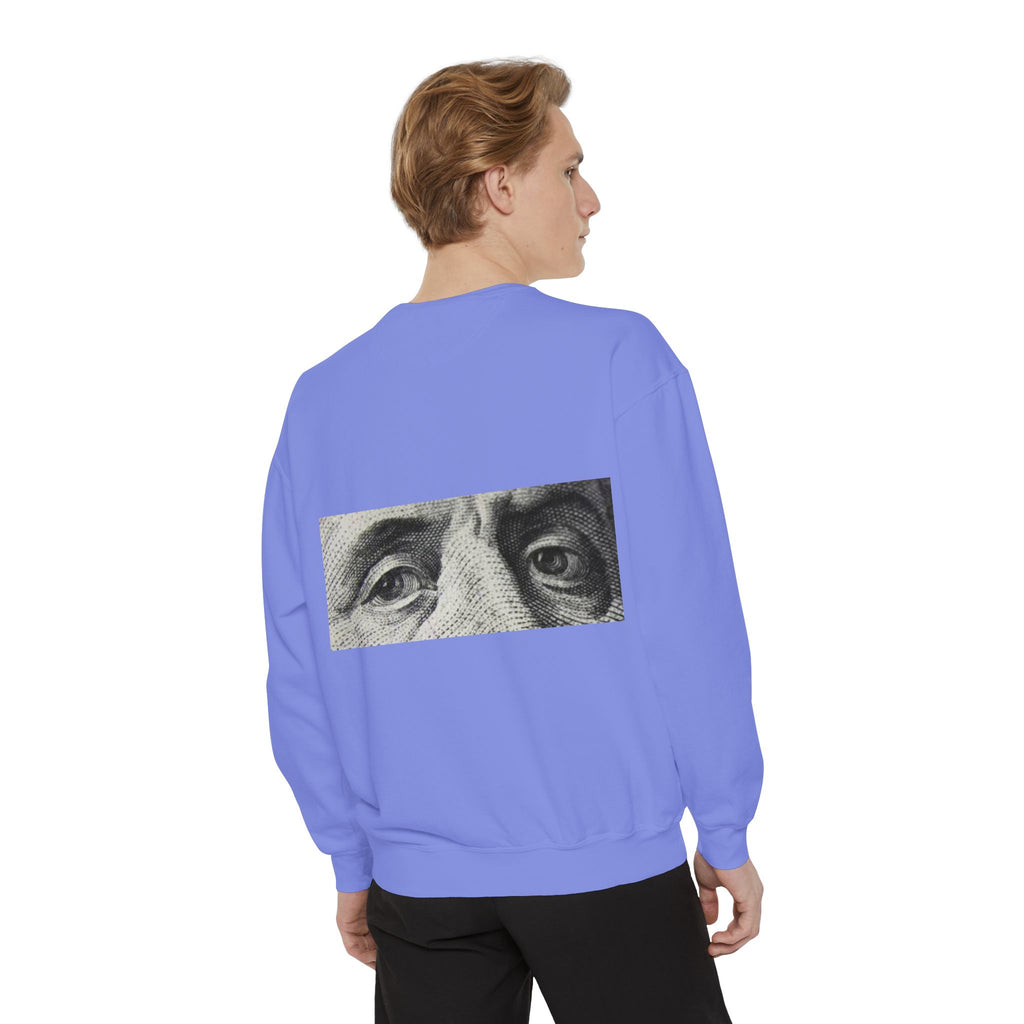 Money Vision Sweatshirt — "Lack of Money Makes My Vision Blurry" Graphic Crewneck
