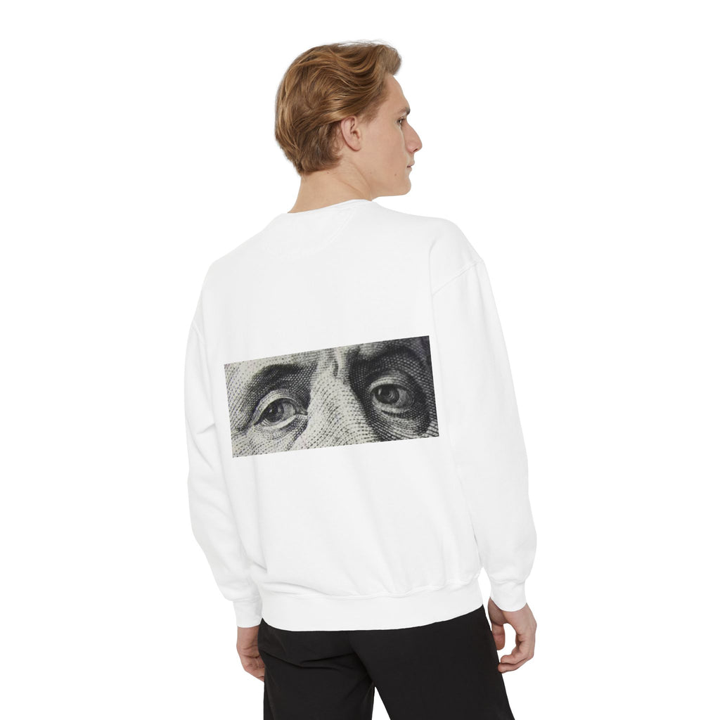 Money Vision Sweatshirt — "Lack of Money Makes My Vision Blurry" Graphic Crewneck