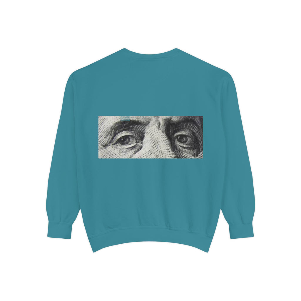 Money Vision Sweatshirt — "Lack of Money Makes My Vision Blurry" Graphic Crewneck