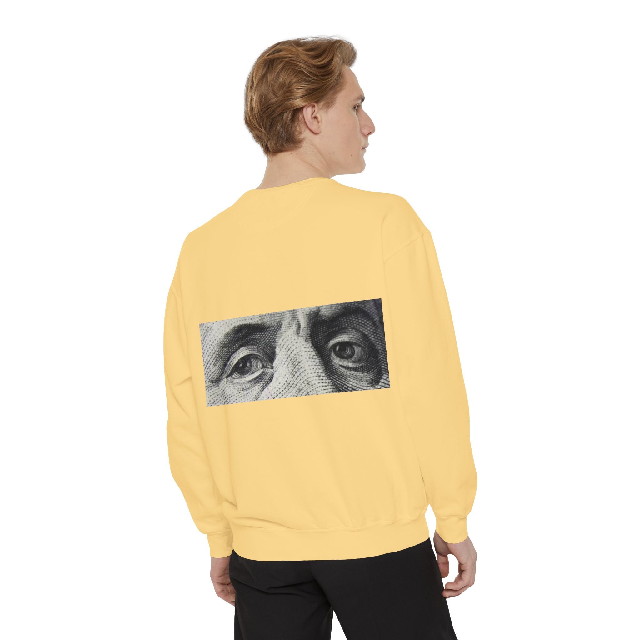 Money Vision Sweatshirt — "Lack of Money Makes My Vision Blurry" Graphic Crewneck