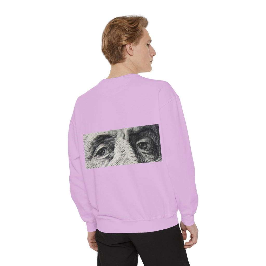 Money Vision Sweatshirt — "Lack of Money Makes My Vision Blurry" Graphic Crewneck