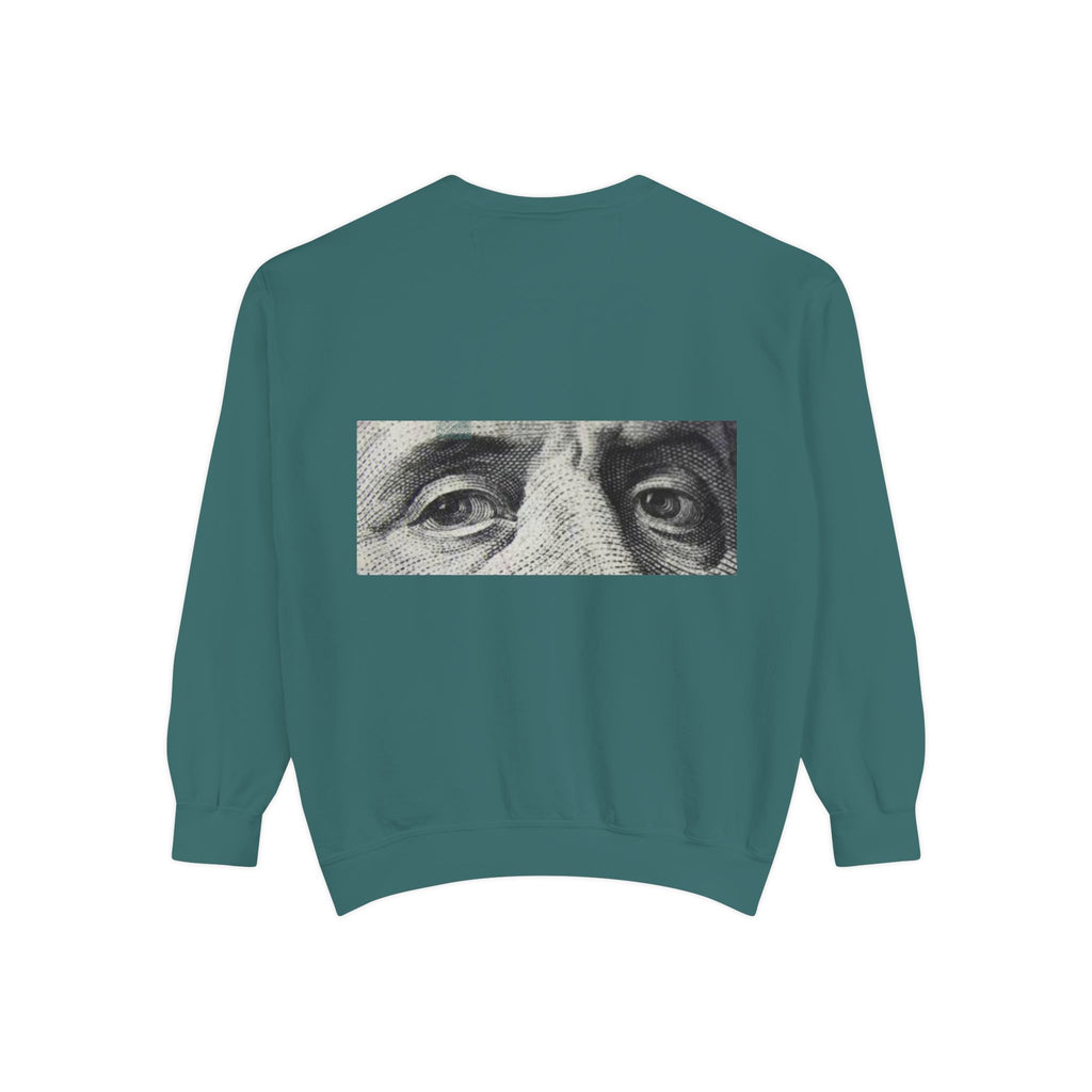 Money Vision Sweatshirt — "Lack of Money Makes My Vision Blurry" Graphic Crewneck