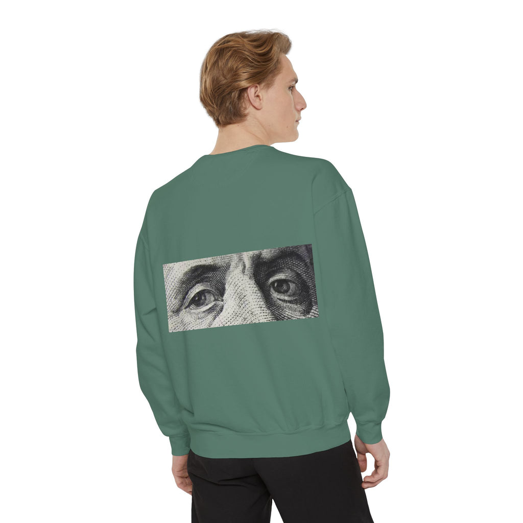 Money Vision Sweatshirt — "Lack of Money Makes My Vision Blurry" Graphic Crewneck