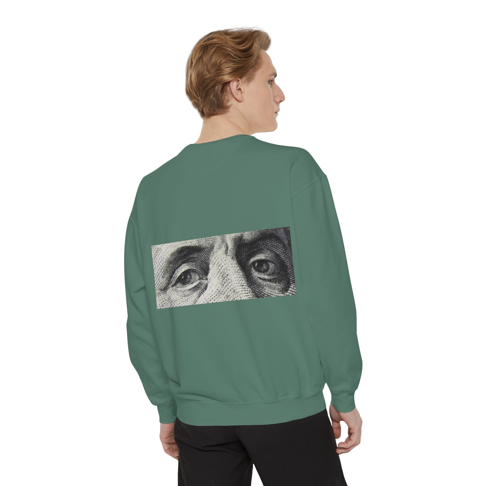 Money Vision Sweatshirt — "Lack of Money Makes My Vision Blurry" Graphic Crewneck