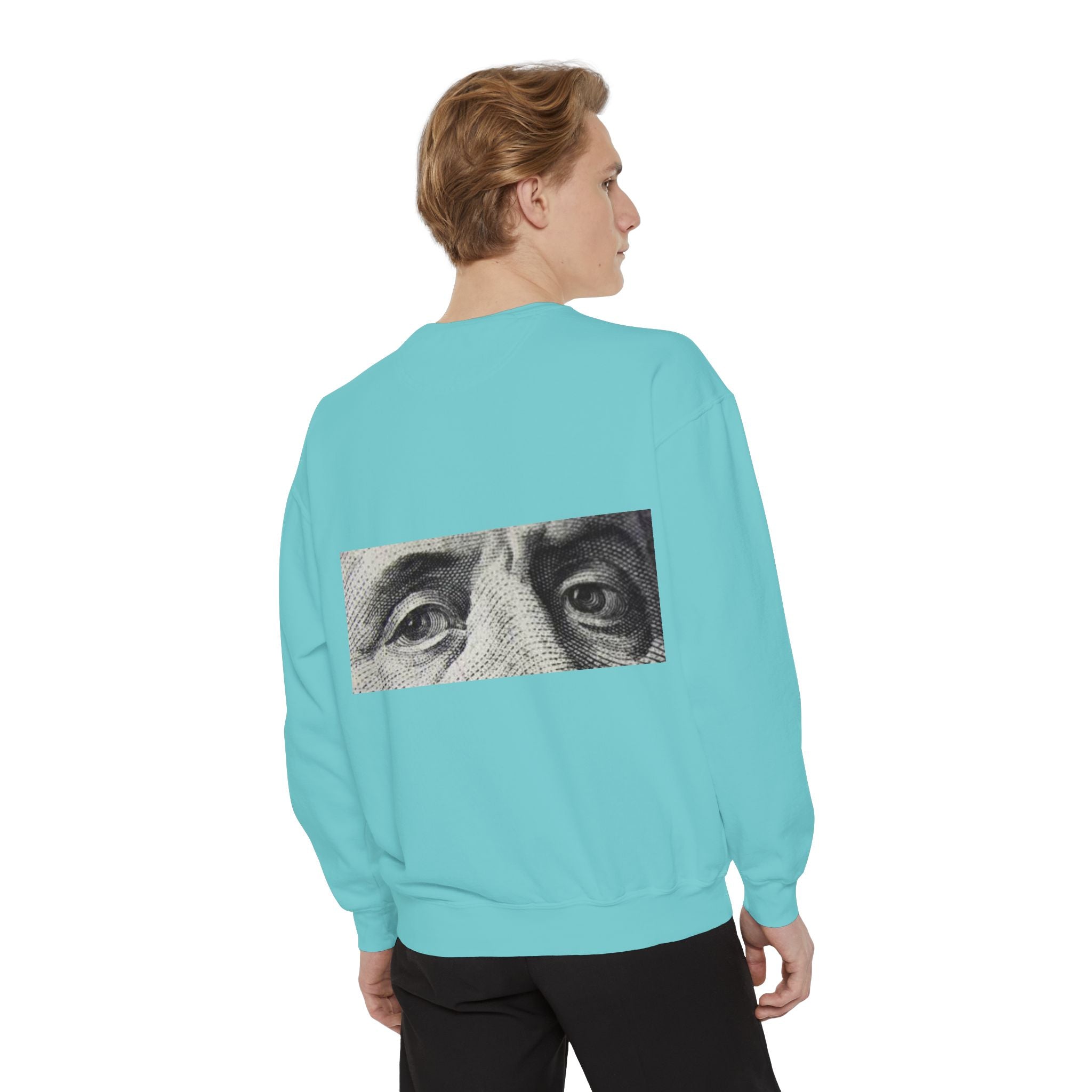 Money Vision Sweatshirt — "Lack of Money Makes My Vision Blurry" Graphic Crewneck