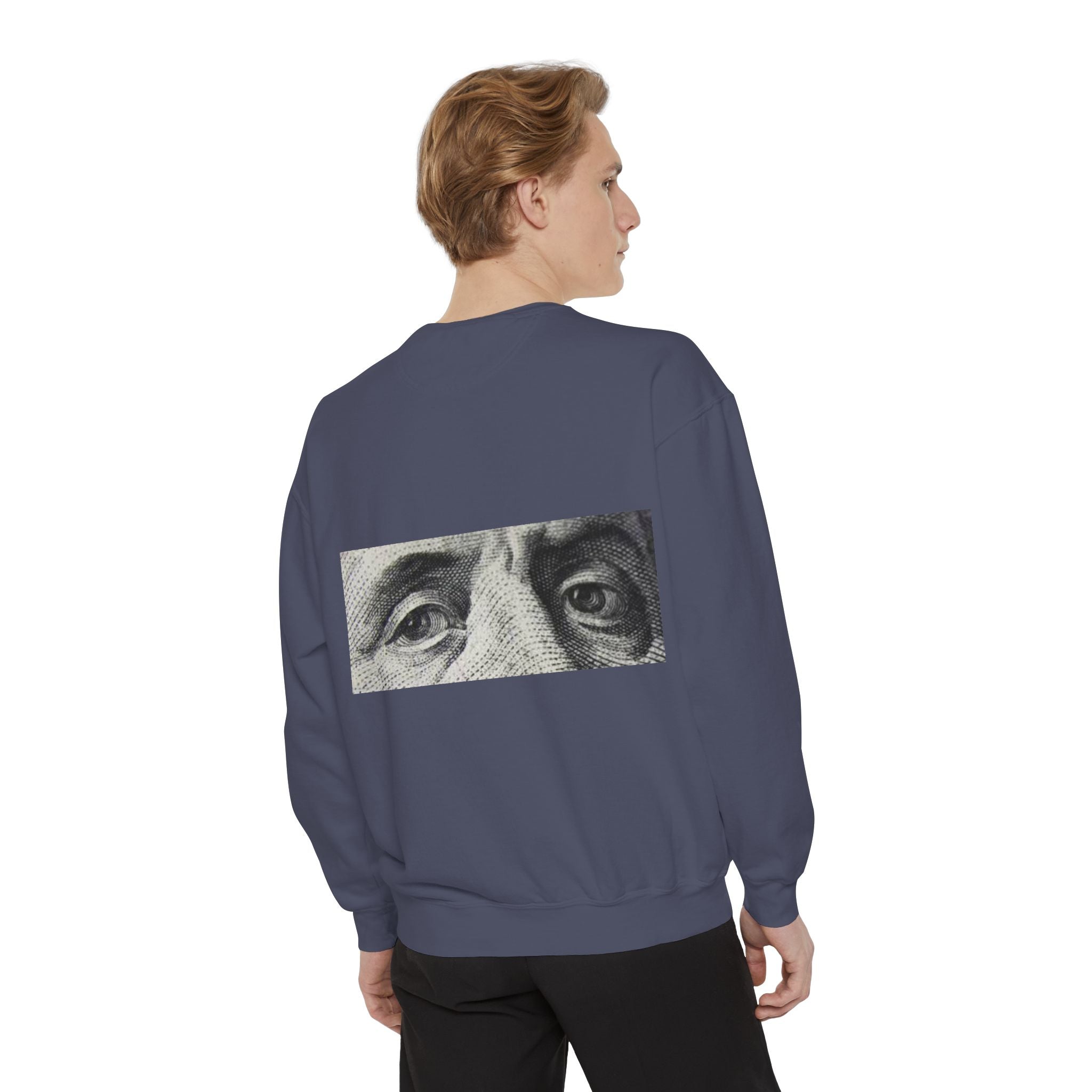 Money Vision Sweatshirt — "Lack of Money Makes My Vision Blurry" Graphic Crewneck