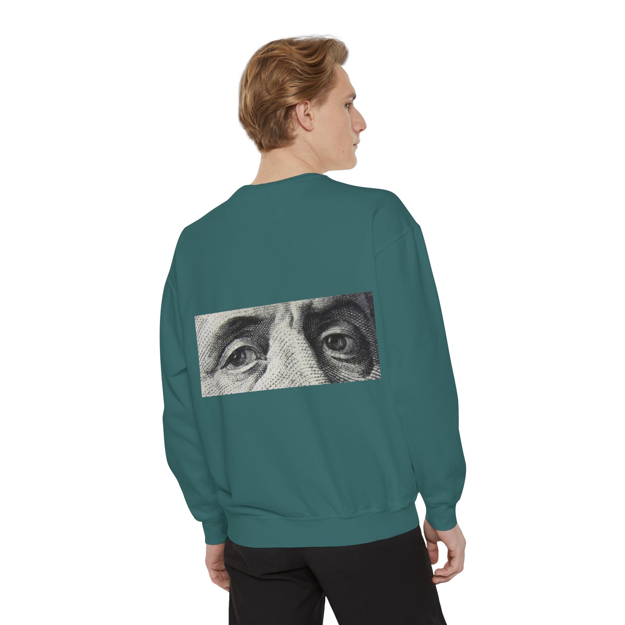 Money Vision Sweatshirt — "Lack of Money Makes My Vision Blurry" Graphic Crewneck