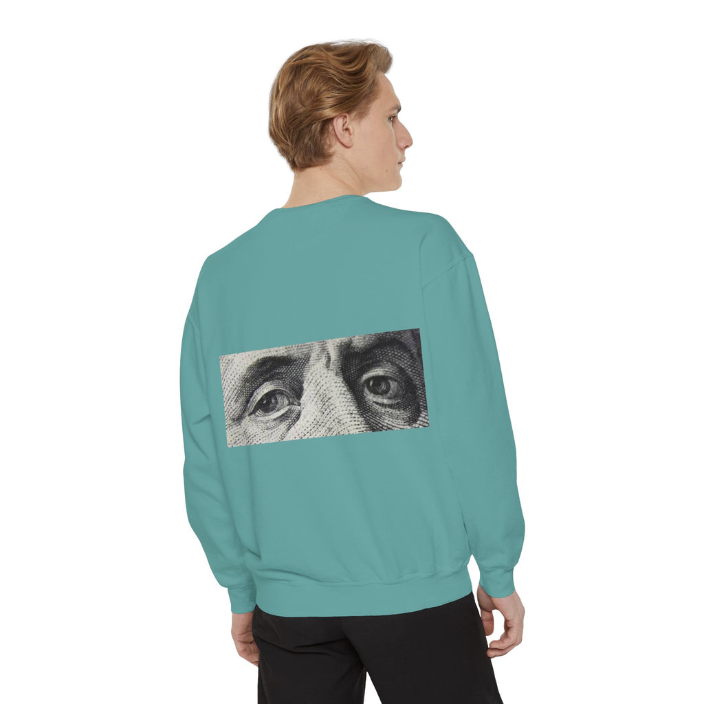 Money Vision Sweatshirt — "Lack of Money Makes My Vision Blurry" Graphic Crewneck