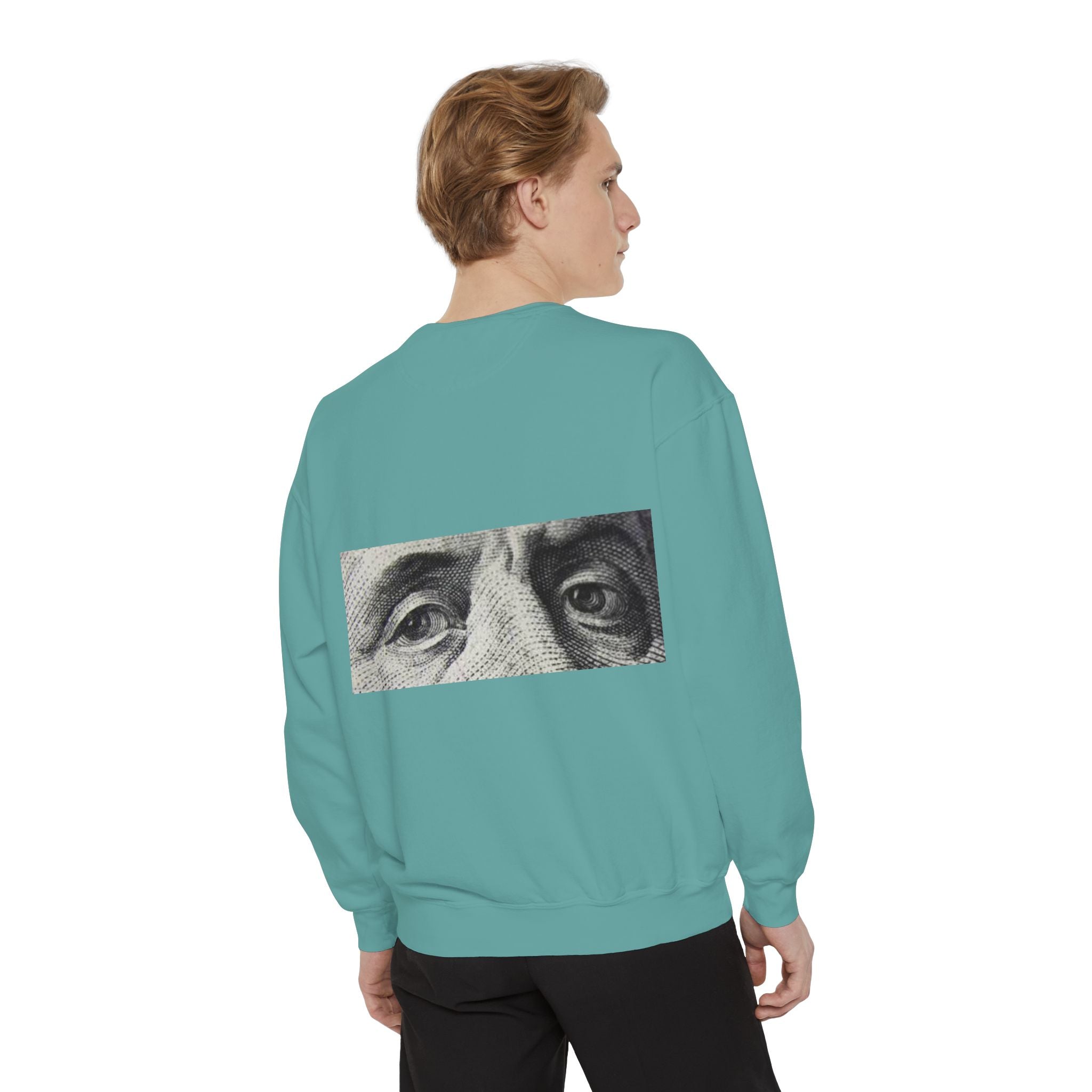 Money Vision Sweatshirt — "Lack of Money Makes My Vision Blurry" Graphic Crewneck