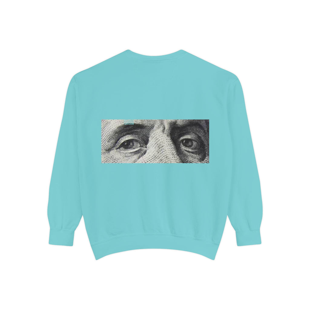 Money Vision Sweatshirt — "Lack of Money Makes My Vision Blurry" Graphic Crewneck