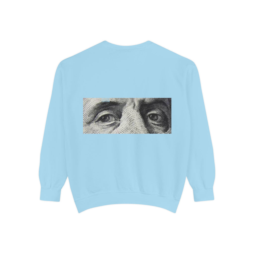 Money Vision Sweatshirt — "Lack of Money Makes My Vision Blurry" Graphic Crewneck